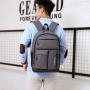 ZF176 New Leisure Backpack Man Outdoor Travel Bag Fashion Retro Canvas Shoulder Bag Large Capacity Waterproof Student Schoolbag