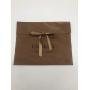 Custom Logo Printed velvet Suede Envelope Bag High End Decoration Ribbon Velvet Envelope Pouch