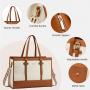 LOVEVOOK 15.6 inch Laptop Tote Bag with Clutch Purses Lady Office Business Briefcase Large Capacity Laptop Handbags for Women