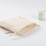 Surper Soft Cotton Fabric Shoe Dust Packaging Pouch Drawstring Dust Clothing Cotton Packing Bag