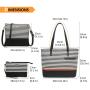 Lovevook wholesale custom logo 3 in 1 set crossbody bag popular PU leather canvas ladies tote bags 2024 women purse handbag sets