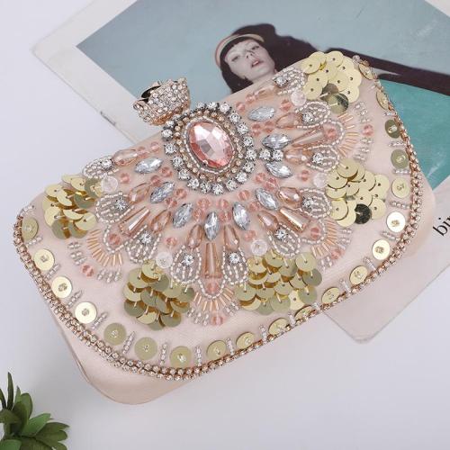Fashion Square Box Sequins Decoration Women Evening Bags Beaded Clutches Purse Banquet Bag Wedding Clutch Bag