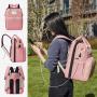 High quality diaper bags USB charging outdoor travel mummy baby diaper bags with crib