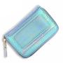 ZHF008 RFID Wallet Colorful Litchi Pattern Women's Organ Handbag Zipper Zero Wallet Bank Card Multi-card Card Cover
