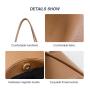 Womens Shoulder Satchel Bags Tote Purse Hobo Shoulder Bag Fashion Top Handle Pocketbook Soft Pu Leather Handbag