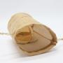 Free Sample Round Bottom Drawstring Jute Burlap Candle Wine Gift Packaging Pouch Custom Logo Perfume Cosmetic Bags