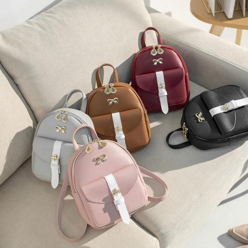 2024 Customs Backpack New Women's Mini Bag Waterproof  Backpack China Wholesale PU Ladies backpack
