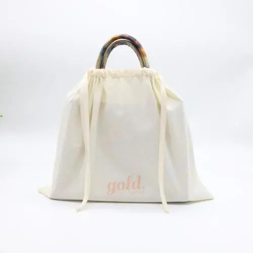 Promotional Custom Cotton Linen Drawstring Shopping Bag Reusable Muslin Cotton Gift Promotion Bg