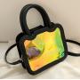 Custom Transparent PVC Window Ita Bag Luxury PU Ita Bags OEM ODM Customized Design Fashion Handbags