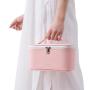 Korean Square PU Makeup Case Outdoor Travel Wash Pouch Waterproof Portable Cosmetic Storage Case Bag