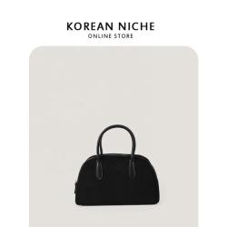 New fashion trend Dinner bag  Faux suede hand bags  pure color simple large capacity luxury handbags for women