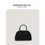 New fashion trend Dinner bag  Faux suede hand bags  pure color simple large capacity luxury handbags for women