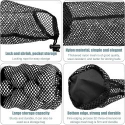 Gelory High Quality Little Nylon Drawstring Sports Net Bags Multi-Purpose Storage Nylon Mesh Golf Ball Bag