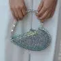 2024 Custom Party Glitter PU Leather Purse Handbag For Women Ladies Evening Bag