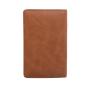 Soft PU leather passport holder with pen holder leather travel passport holder