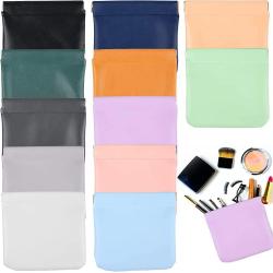 Pocket Cosmetic Bags PU Leather Makeup Bag Portable Waterproof Small Cosmetic Pouch Jewelry Protective Bags