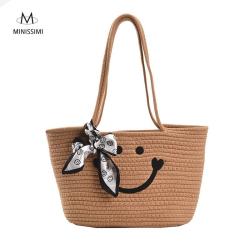 Carteras Y Bolsos De Mujer Straw Beach Bags 2022 Hot Sales Handmade Straw Tote Bag Minissimi Brand Straw Bag Summer Beach