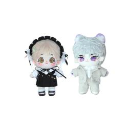 20 cm cotton doll suit spot Eva with simulation beast ear his tail hair naked baby dress dress tire doll plush baby