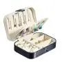 ZF158 Jewelry Case Single Layer Necklace Earrings Ring Box Portable Household Storage Anti-oxidation Waterproof PU