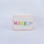 Keymay New Design High Quality Multi-color Custom Logo Canvas Makeup Bag Canvas Cosmetic Bag with Zipper Canvas Zipper Pouch