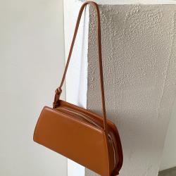 Factory Wholesale Simple Style Shoulder Bag PU Leather Spaghetti Strap Bag Cheap Hundred Bags for Women
