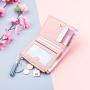 Women's Short Small Card Bag Tassel Niche Design Thin Zippered Women's Wallet Wallet Exquisite Simple Fashion Student Wallet