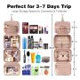 Custom Luxury Portable Folding Makeup Storage Organizer Stand Up Cosmetic Bags Large Hanging Travel Toiletry Bag