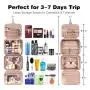 Custom Luxury Portable Folding Makeup Storage Organizer Stand Up Cosmetic Bags Large Hanging Travel Toiletry Bag