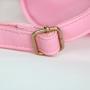 Custom design Candy PU Leather Love Heart Shape clear window Ita Bag Backpack