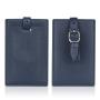 Custom Personalized Logo Travel Vegan Pu Leather Luggage Tag Leather Suitcase Tag