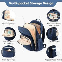 LOVEVOOK All-in-One design Multifunction mummy backpacks baby nappy bags with changing Pad large travel baby diaper bag backpack
