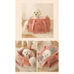 KBW074 2023 New Large-capacity Cat Package Dog Package Teddy Portable Pet Bag High-quality Cotton Travel Bag