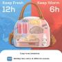 ZX044 Leakproof Insulated Cooler Lunch Tote Bags for Work Bento Box Insulated Messenger Bags Camping Fresh Keeping Handbags