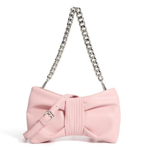2024 Custom Vegan Leather Shoulder Bag For Women Luxury With Butterfly Knot Shape
