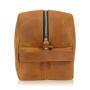 Leather Travel Cosmetic Make Up Bag For Men Travel Toiletry Bag Kit Large Capacity Portable Travel Wash Bag For Women