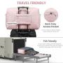 LOVEVOOK Custom logo Quilted Fashion Pink Duffle Bag Trending Designer Waterproof Portable Carry on Luggage Gym Sport Travel Bag