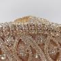 Luxury rhinestone bag with hollow metal banquet wedding handbags women ladies bags full diamond evening bags