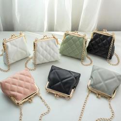2024 Minimalist Chain Embroidered Small Crossbody Bag Fashionable Lady's Handbag Mini Purse Shoulder Bag for Women