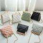 2024 Minimalist Chain Embroidered Small Crossbody Bag Fashionable Lady's Handbag Mini Purse Shoulder Bag for Women