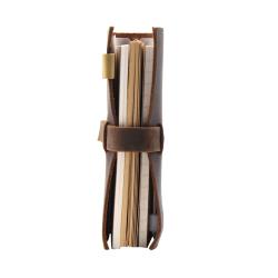 Custom notebook a5 with money clip, personalized crazy horse real leather journal travel notebook for school diary