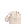 Black Color Fashion Flower Shape Soft Leather Ladies Bucket Bags With Mini Pouch Sac Main Femme Large Capacity Women Handbags