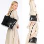 LOVEVOOK wholesale OEM ODM Custom Logo PU Leather Tote 3 pcs Bags Set Purse and Handbags Women Ladies Hand Bags