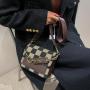 Fashion Classic Women's Checkerboard Mini Fabric Flap Shoulder Bags Luxury Brand Design Ladies Shoulder Bags
