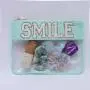 Low MOQ Custom Logo Variety Color Girl Personalized DIY Clear PVC Letters Skin Beauty Snack Chenille Bag