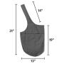 Ecofriendly Wholesale  Yoga Mat Bag The Original  Tote Sling Carrier with Large Side Pocket  Zipper Pocket Fits Most Size Mats
