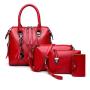 Hot Selling 2022 Fashion European Exquisite Tassels Ladies Shoulder Bag High Quality PU Leather 4 pcs Handbag Sets For Women