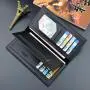 2021 high quality wholesale handbags fashion black color leather man clutch coin purse
