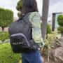 Multi-color Custom Logo Lightweight Polyester Fabric Unisex Packable Backpack Foldable Travel Bags