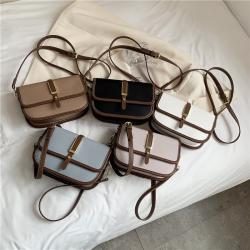 2022 Lady Designer Bags Fashion Flap Combine Colors Messenger for Women Magnetic Button Strap Sling Purse
