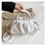 Clouds Trending Handbags 2022 Pu Leather Women Designer Bags Pure Color Fashion Hand Bag Woman Leather Bags Designer Lady JY1023
